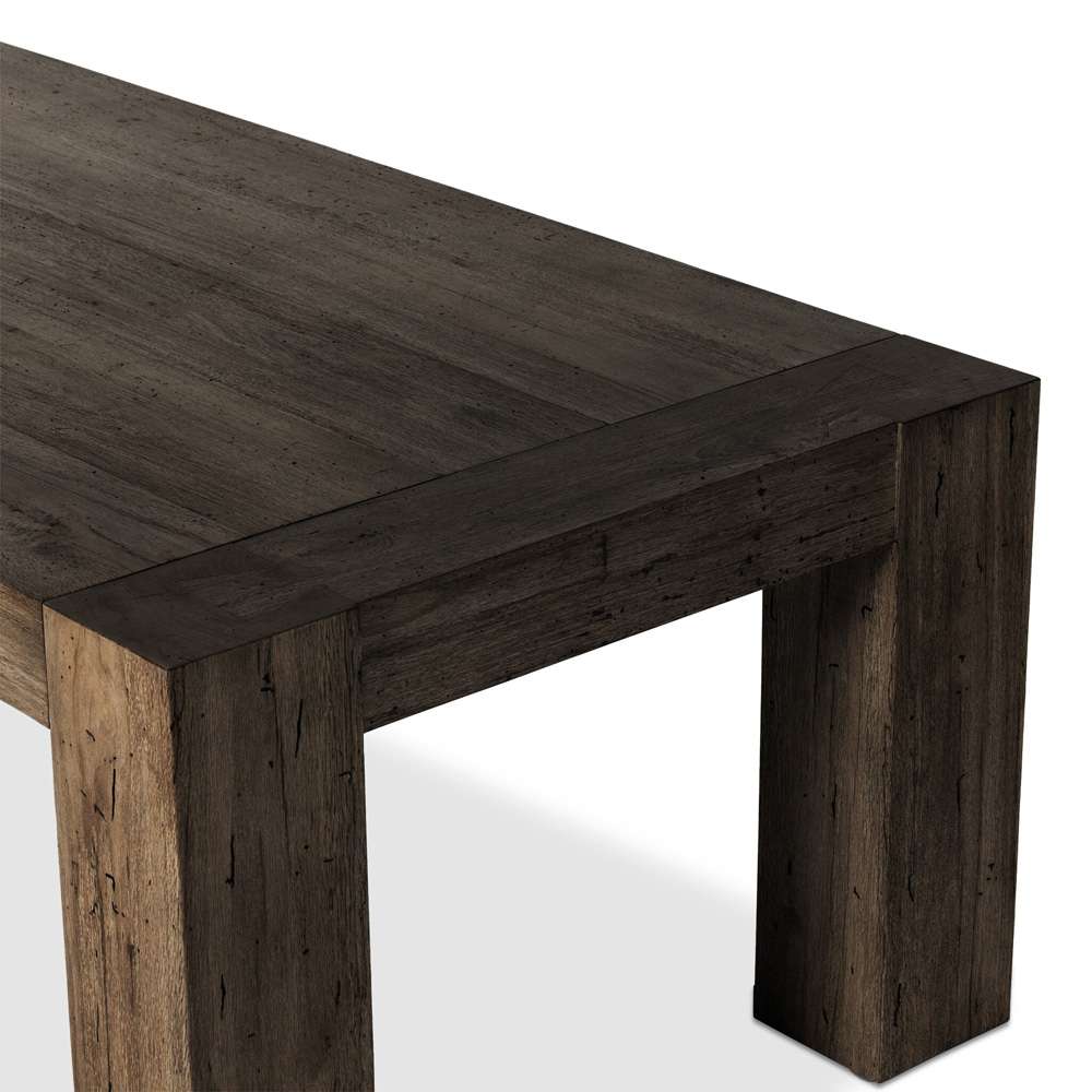 Four Hands - Abaso Dining Table - Ebony Rustic Wormwood Oak - 233931-002 veiw 6