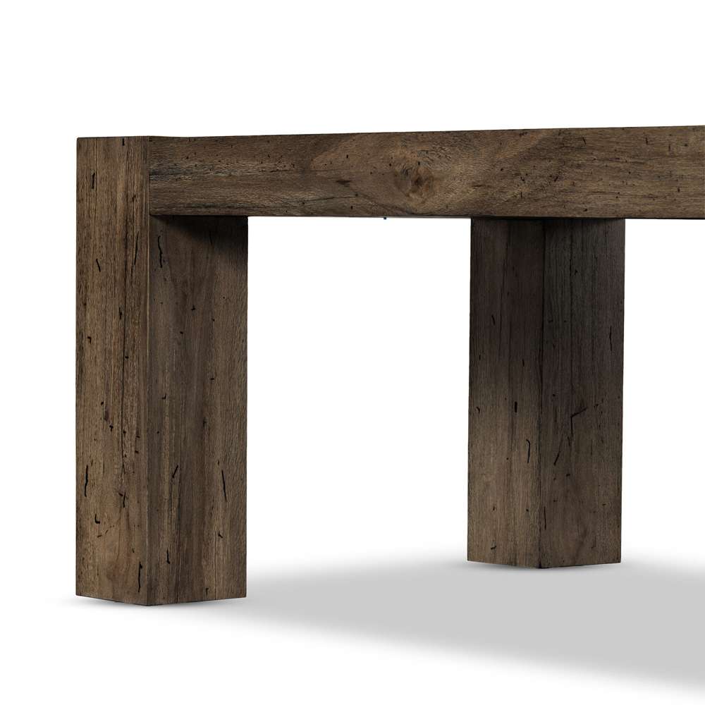 Four Hands - Abaso Dining Table - Ebony Rustic Wormwood Oak - 233931-002 veiw 7