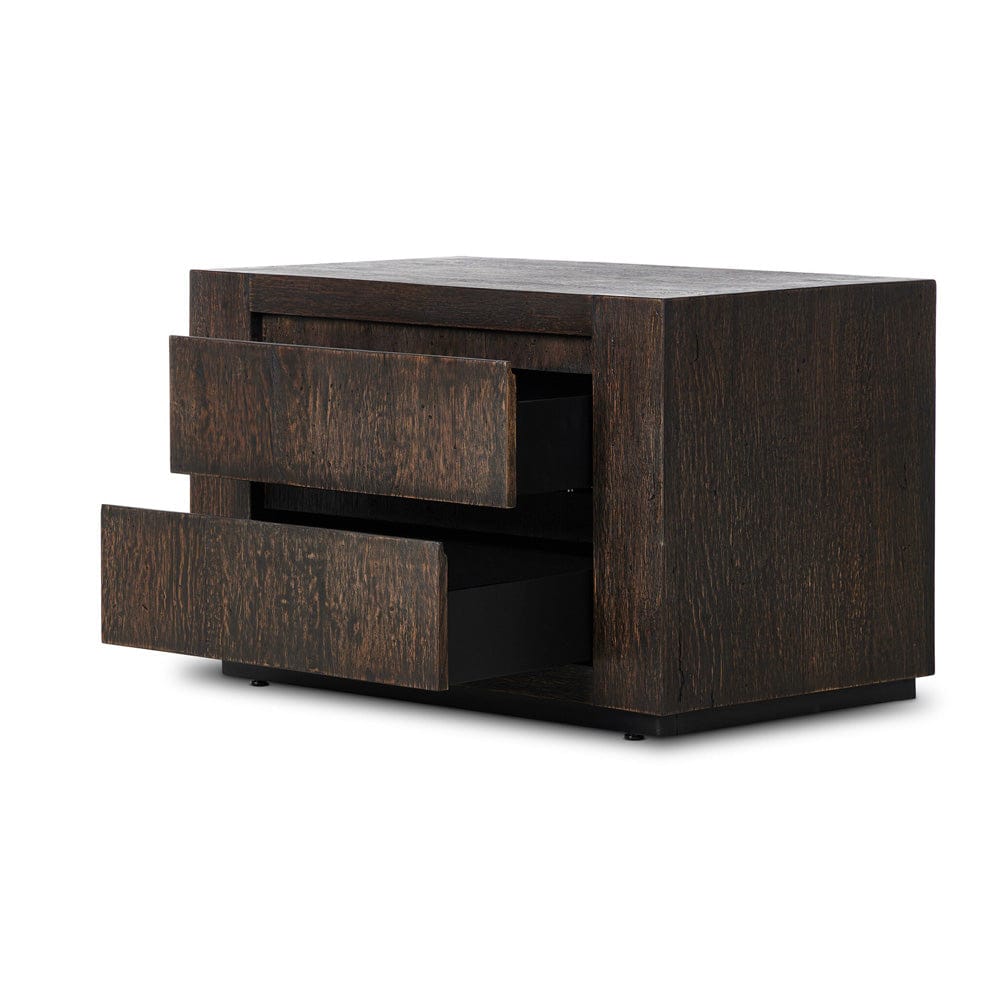 Four Hands - Abaso Nightstand - Ebony Rustic Wormwood Oak - 239842-002 view 5