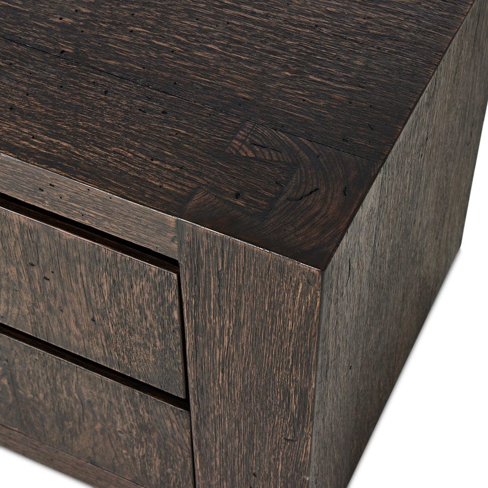 Four Hands - Abaso Nightstand - Ebony Rustic Wormwood Oak - 239842-002 view 8