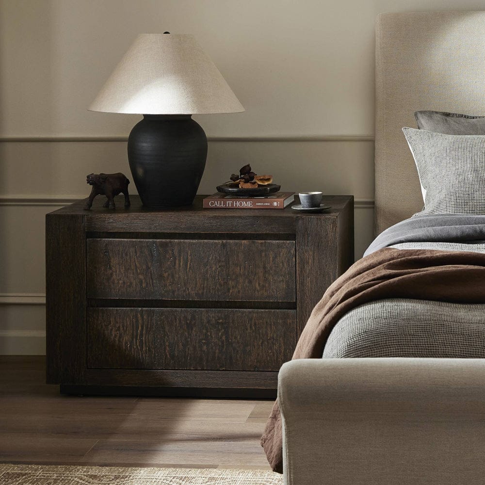 Four Hands - Abaso Nightstand - Ebony Rustic Wormwood Oak - 239842-002 view 10