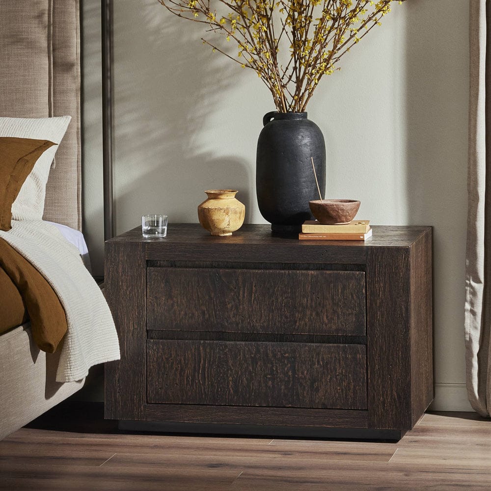 Four Hands - Abaso Nightstand - Ebony Rustic Wormwood Oak - 239842-002 view 11