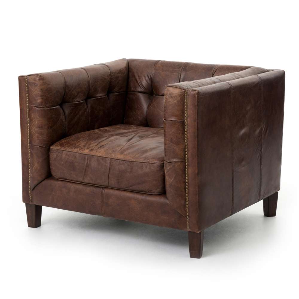 Four Hands - Abbott Club Chair - Cigar - 100129-002 veiw 1