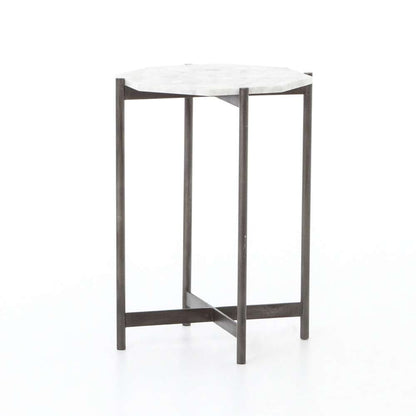 Four Hands - Adair Side Table - Hammered Grey W/Clear - 106595-007 veiw 1
