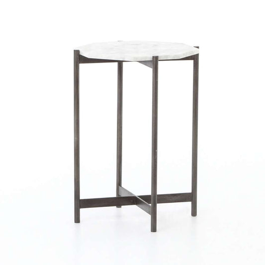 Four Hands - Adair Side Table - Hammered Grey W/Clear - 106595-007 veiw 1