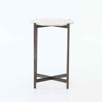 Four Hands - Adair Side Table - Hammered Grey W/Clear - 106595-007 veiw 5