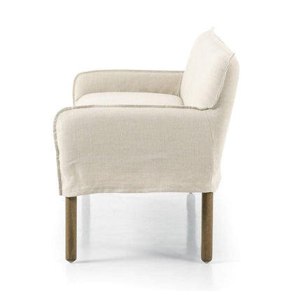 Four Hands - Addington Slipcover Bench - Brussels Natural - 239075-001 view 3