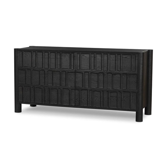 Four Hands - Aiden - Ezri 6 Drawer Dresser - Carved Black Oak - 241430-002 veiw 1