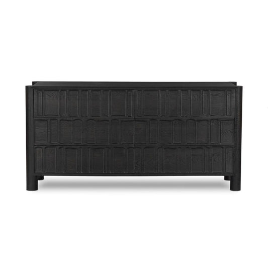 Four Hands - Aiden - Ezri 6 Drawer Dresser - Carved Black Oak - 241430-002 veiw 2