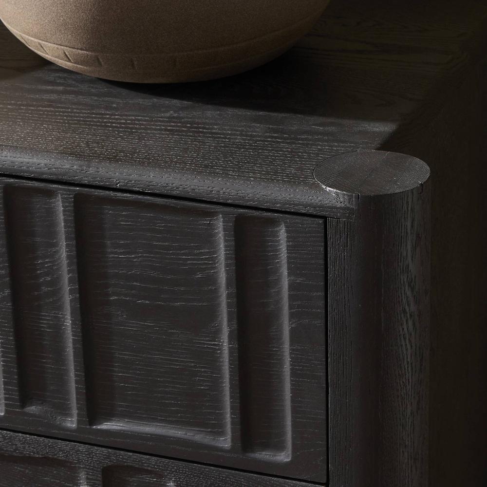 Four Hands - Aiden - Ezri 6 Drawer Dresser - Carved Black Oak - 241430-002 veiw 12