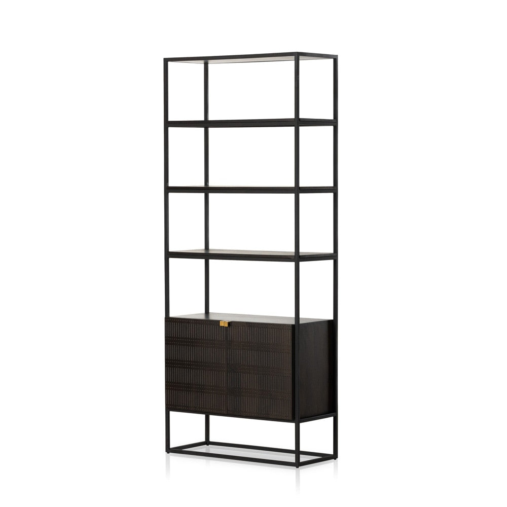 Four Hands - Aiden - Kelby Bookcase - Gunmetal - 226055-001 veiw 1