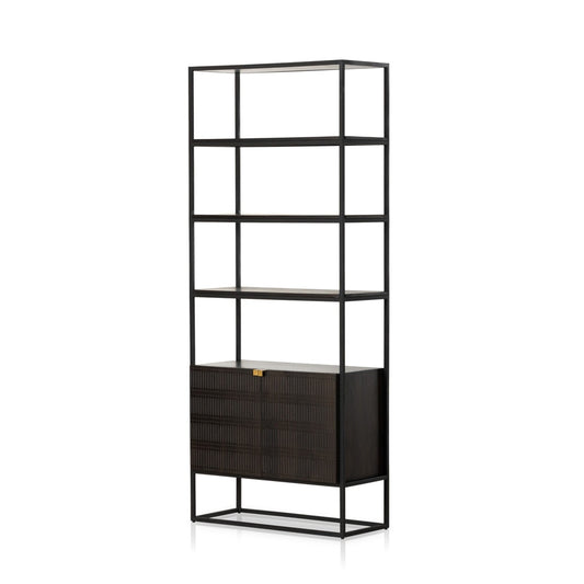 Four Hands - Aiden - Kelby Bookcase - Gunmetal - 226055-001 veiw 1