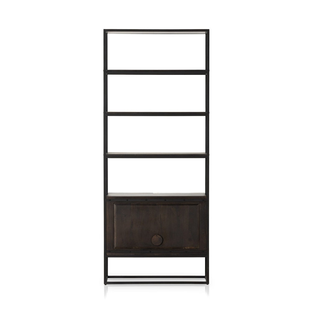 Four Hands - Aiden - Kelby Bookcase - Gunmetal - 226055-001 veiw 3