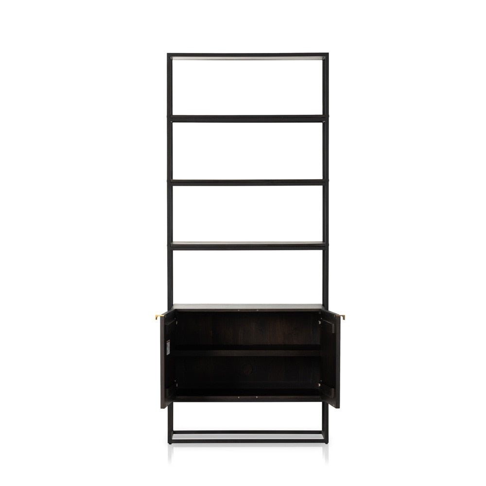 Four Hands - Aiden - Kelby Bookcase - Gunmetal - 226055-001 veiw 5