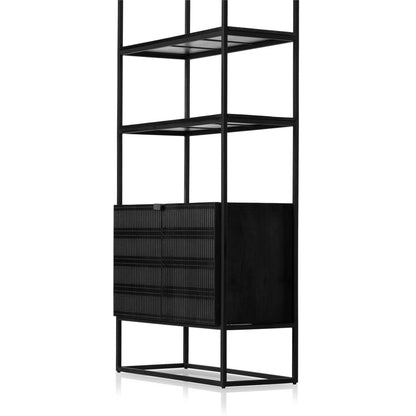 Four Hands - Aiden - Kelby Bookcase - Gunmetal - 226055-001 veiw 6