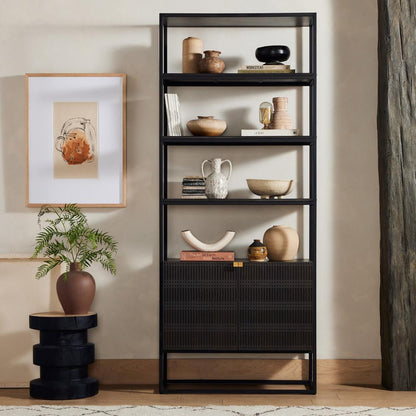 Four Hands - Aiden - Kelby Bookcase - Gunmetal - 226055-001 veiw 11