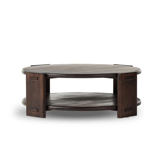 Four Hands - Aiden - Two Tier Coffee Table - Matte Brown Neem - 236343-002 veiw 1