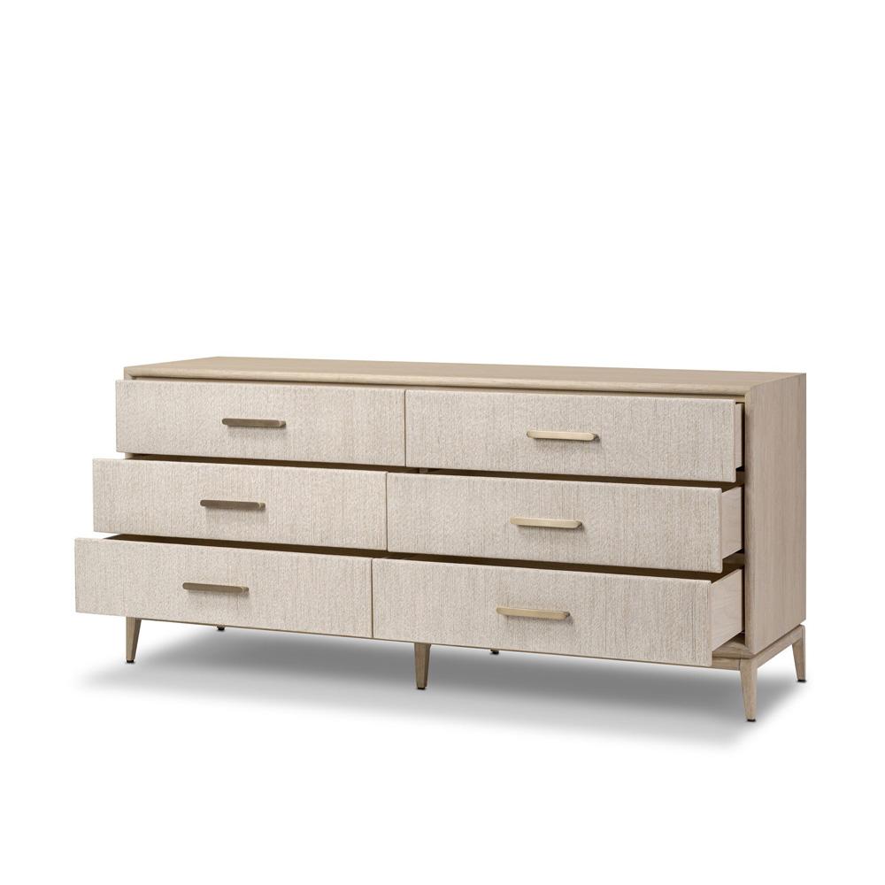 Four Hands - Albert - Rosenell 6 Drawer Dresser - Natural Paper Cord - 249311-002 veiw 3