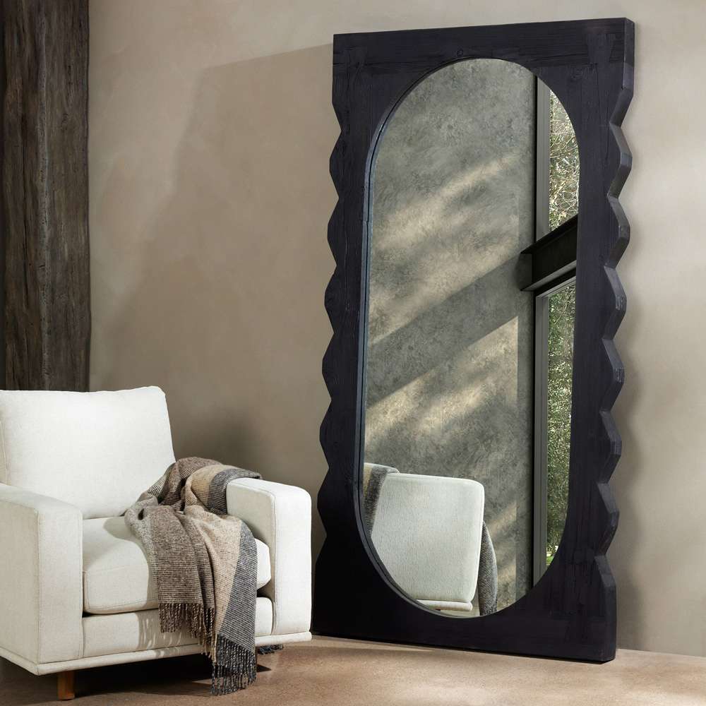 Four Hands - Aldrik Mirror - Black Reclaimed Pine - 226487-003 veiw 4