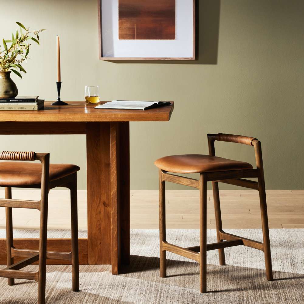 Four Hands - Allston - Baden Stool-Haven Tobacco-Counter - 233519-015 veiw 2