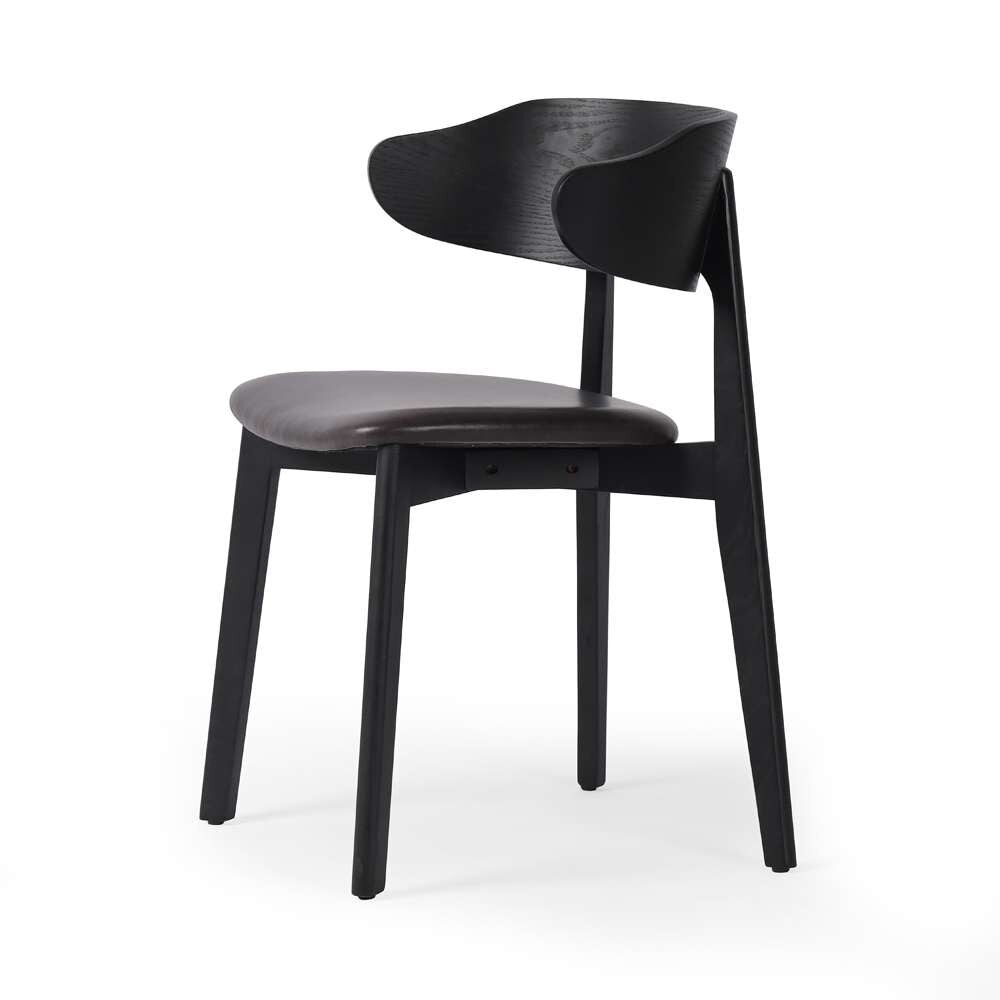 Four Hands - Allston - Franco Upholstered Din Chair-Snm Blk - 236464-001 veiw 3