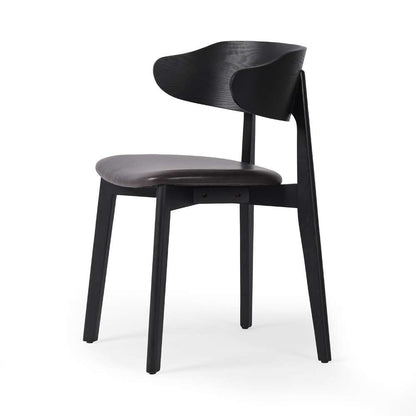 Four Hands - Allston - Franco Upholstered Din Chair-Snm Blk - 236464-001 veiw 3