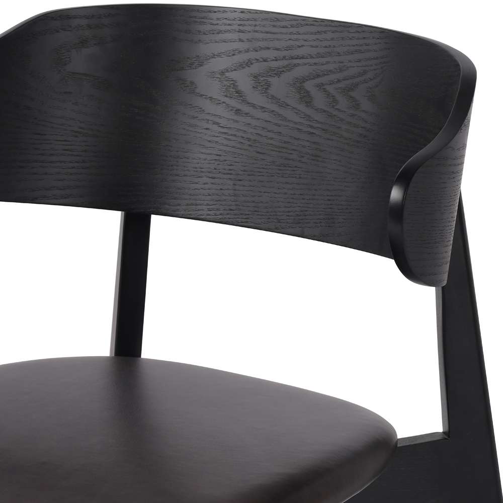 Four Hands - Allston - Franco Upholstered Din Chair-Snm Blk - 236464-001 veiw 4