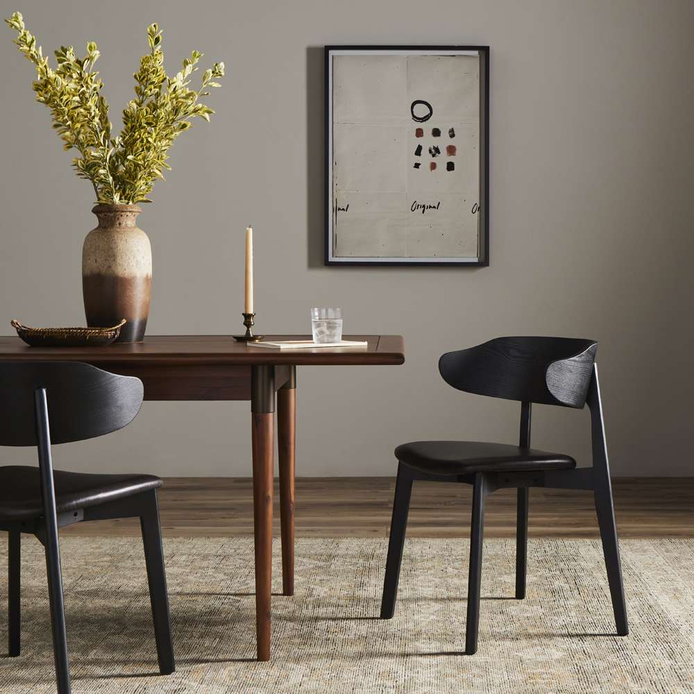 Four Hands - Allston - Franco Upholstered Din Chair-Snm Blk - 236464-001 veiw 6