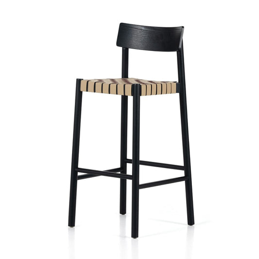 Four Hands - Allston - Heisler Bar Stool - Almond Leather Blend - 229166-001 veiw 1