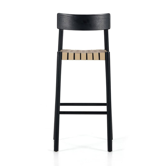 Four Hands - Allston - Heisler Bar Stool - Almond Leather Blend - 229166-001 veiw 2