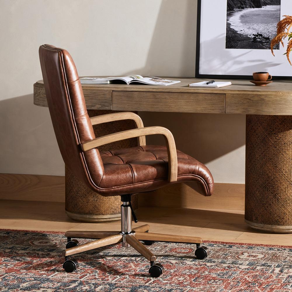 Four Hands - Allston - Luca Desk Chair - Sonoma Coco - 232018-001 veiw 4