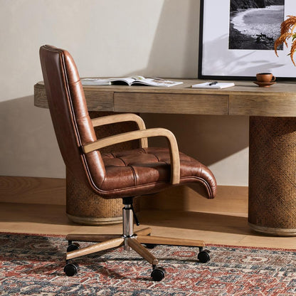 Four Hands - Allston - Luca Desk Chair - Sonoma Coco - 232018-001 veiw 4