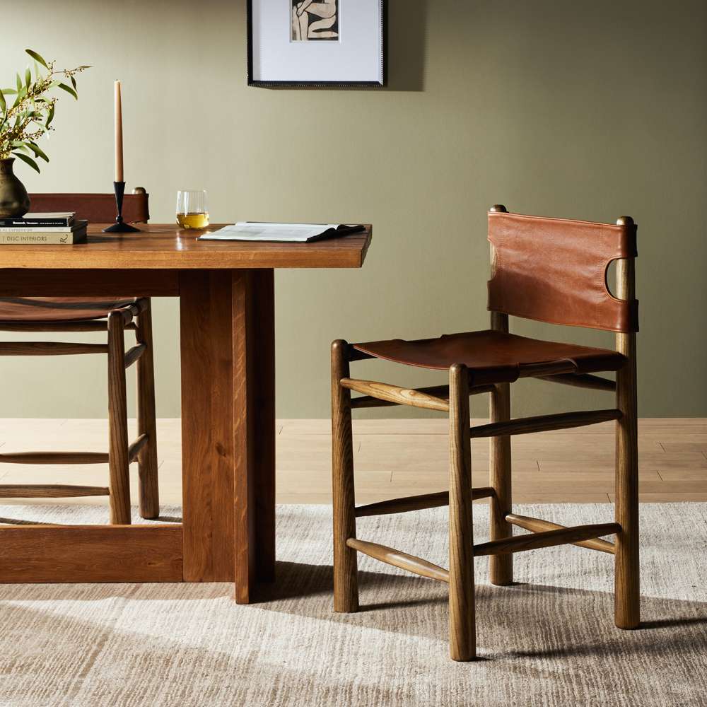 Four Hands - Allston - Nino Stool-Dakota Tobacco-Counter - 233942-002 veiw 2