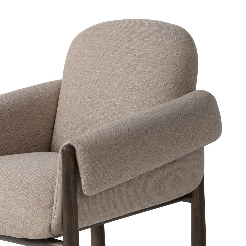Four Hands - Allston - Olia Dining Chair - Alcala Taupe - 241745-001_CLOSEOUT view 7