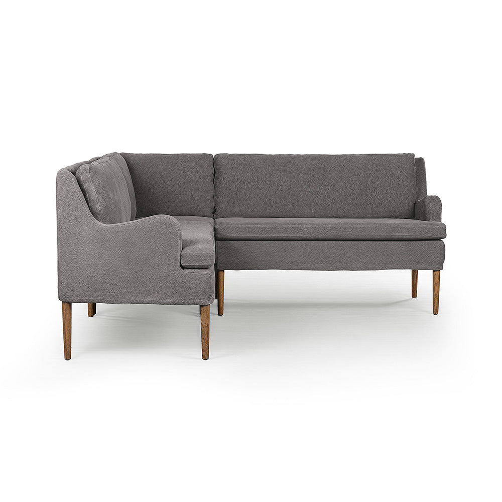 Four Hands - Amber Lewis x Four Hands - Aurelia Dining Banquette L-Shape - Broadway Denim - 247589-003_CLOSEOUT view 2