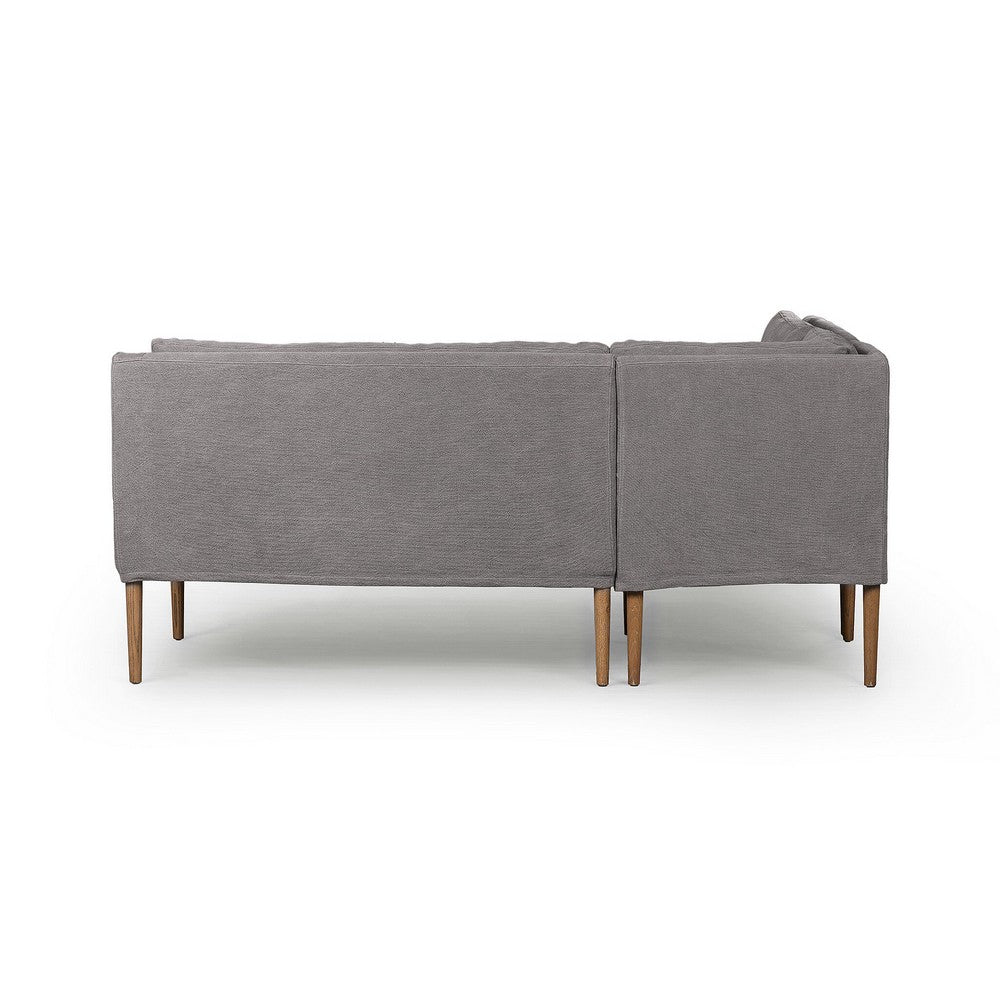 Four Hands - Amber Lewis x Four Hands - Aurelia Dining Banquette L-Shape - Broadway Denim - 247589-003_CLOSEOUT view 4