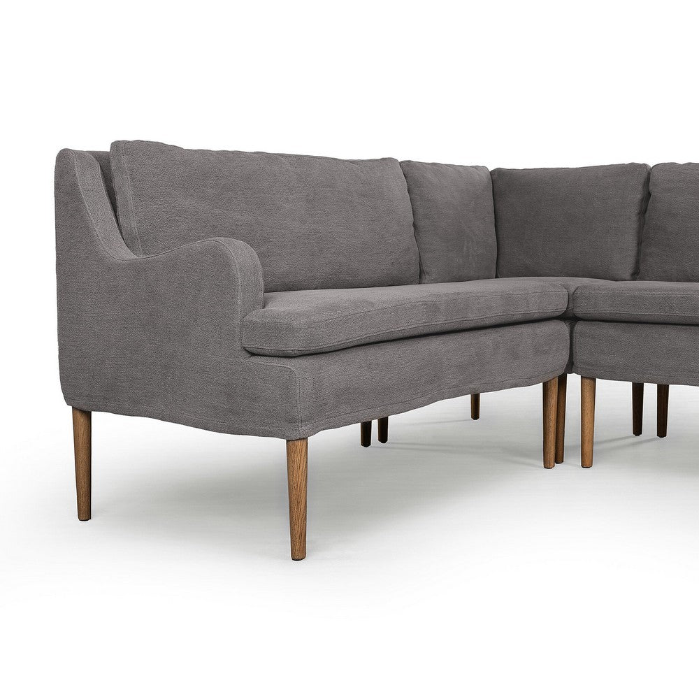Four Hands - Amber Lewis x Four Hands - Aurelia Dining Banquette L-Shape - Broadway Denim - 247589-003_CLOSEOUT view 5