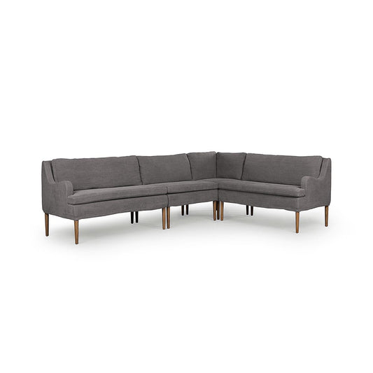 Four Hands - Amber Lewis x Four Hands - Aurelia Dining Banquette L-Shape - Broadway Denim - 247590-003_CLOSEOUT view 1