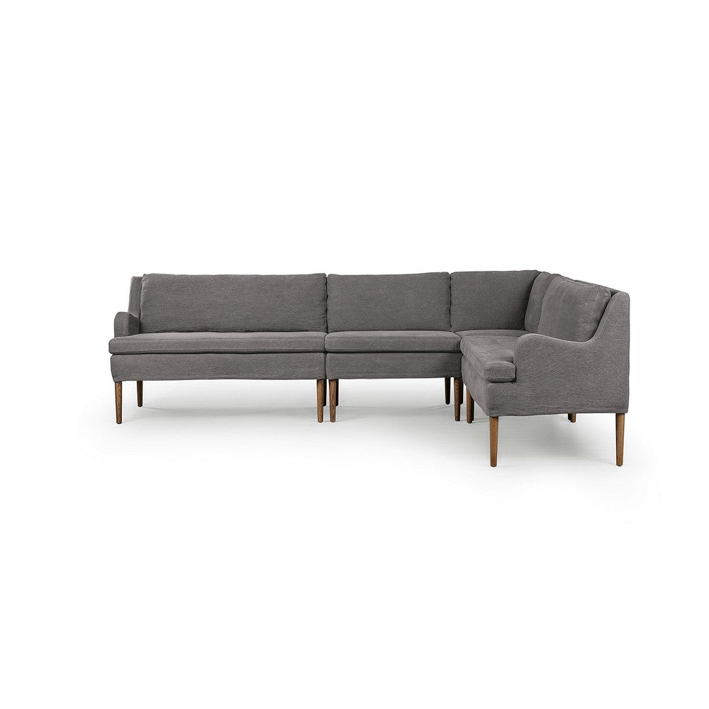 Four Hands - Amber Lewis x Four Hands - Aurelia Dining Banquette L-Shape - Broadway Denim - 247590-003_CLOSEOUT view 3
