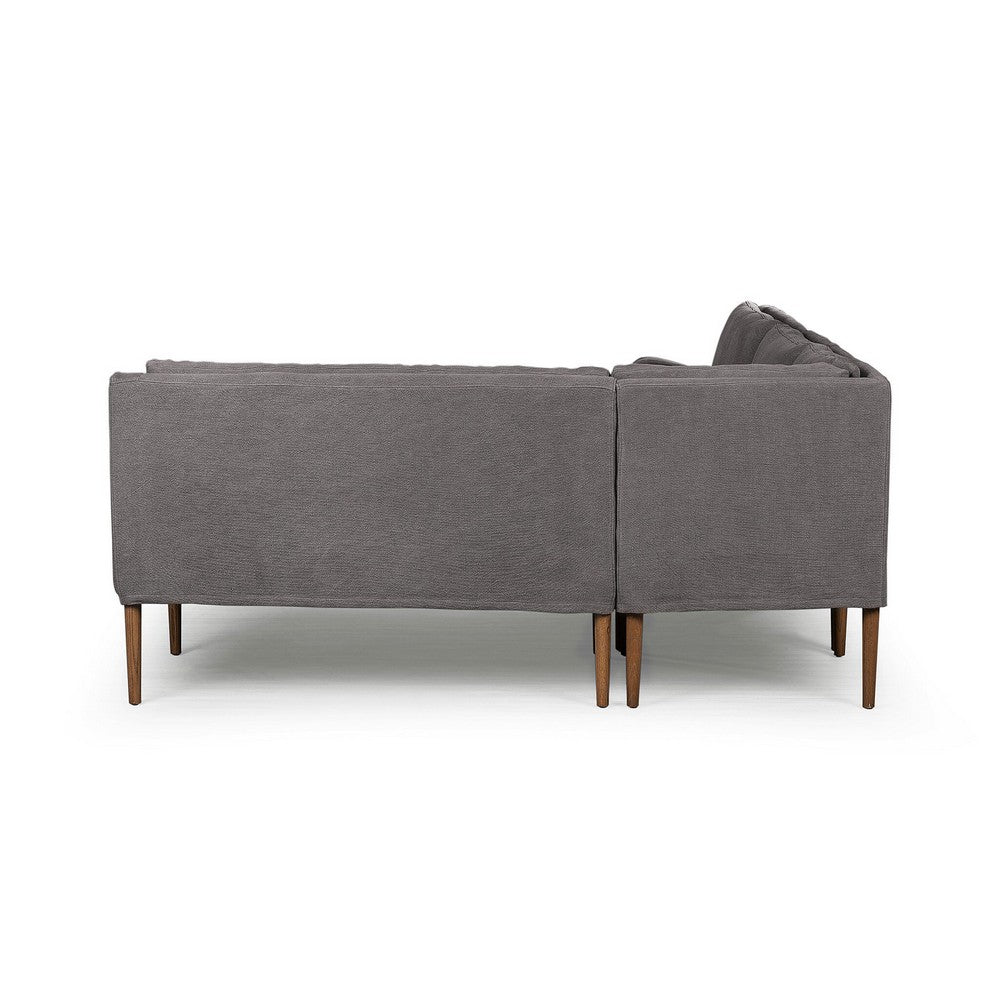 Four Hands - Amber Lewis x Four Hands - Aurelia Dining Banquette L-Shape - Broadway Denim - 247590-003_CLOSEOUT view 4