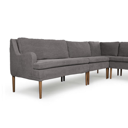 Four Hands - Amber Lewis x Four Hands - Aurelia Dining Banquette L-Shape - Broadway Denim - 247590-003_CLOSEOUT view 6