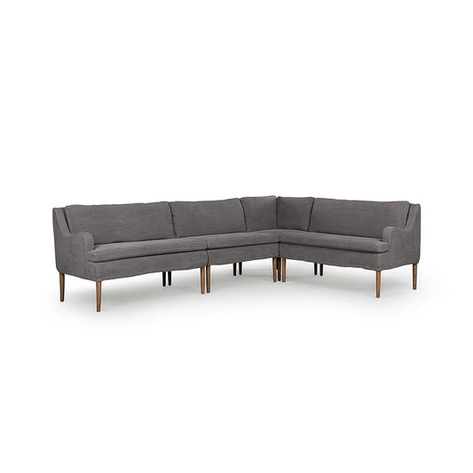 Four Hands - Amber Lewis x Four Hands - Aurelia Dining Banquette L-Shape - Broadway Denim - 247591-003_CLOSEOUT view 1