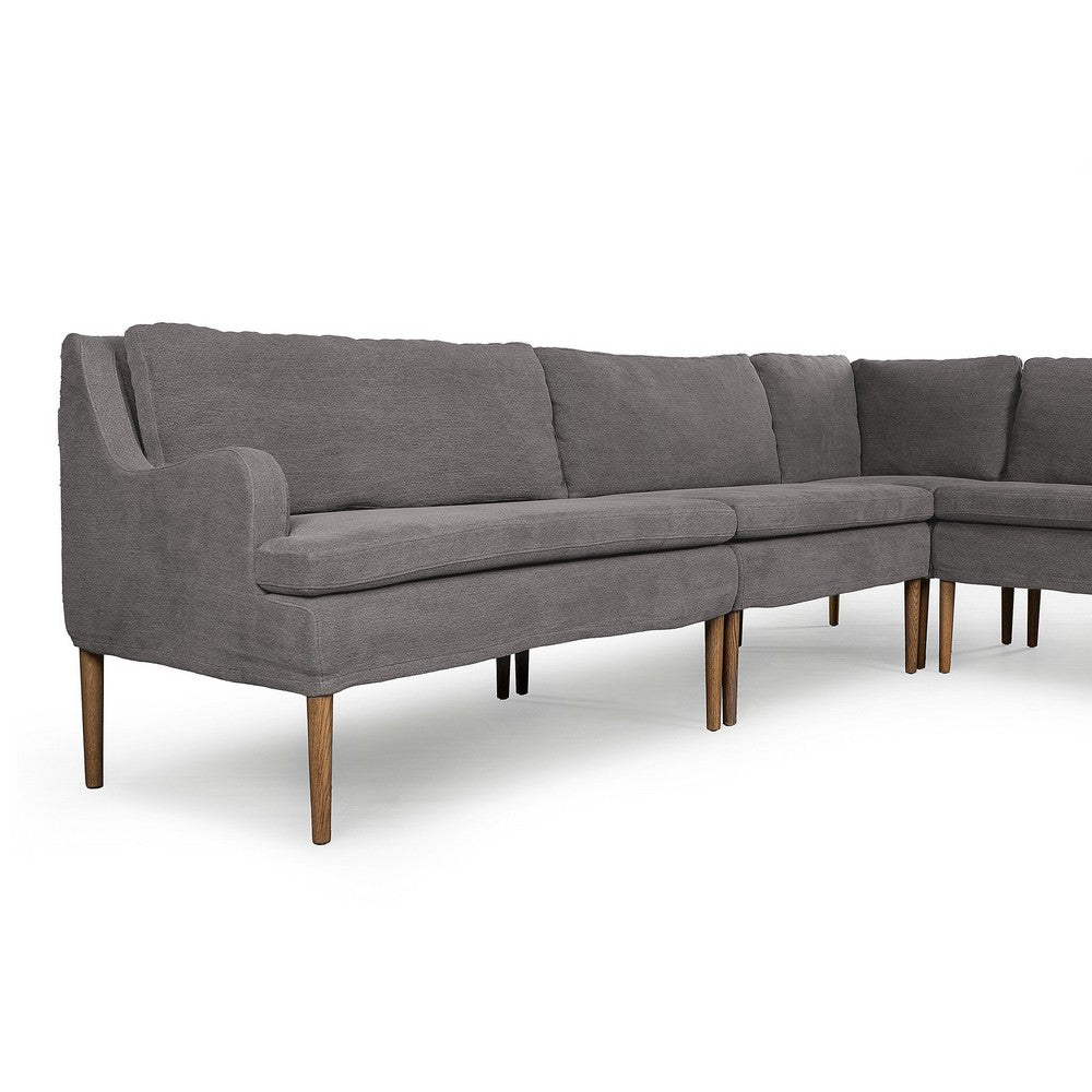 Four Hands - Amber Lewis x Four Hands - Aurelia Dining Banquette L-Shape - Broadway Denim - 247591-003_CLOSEOUT view 6