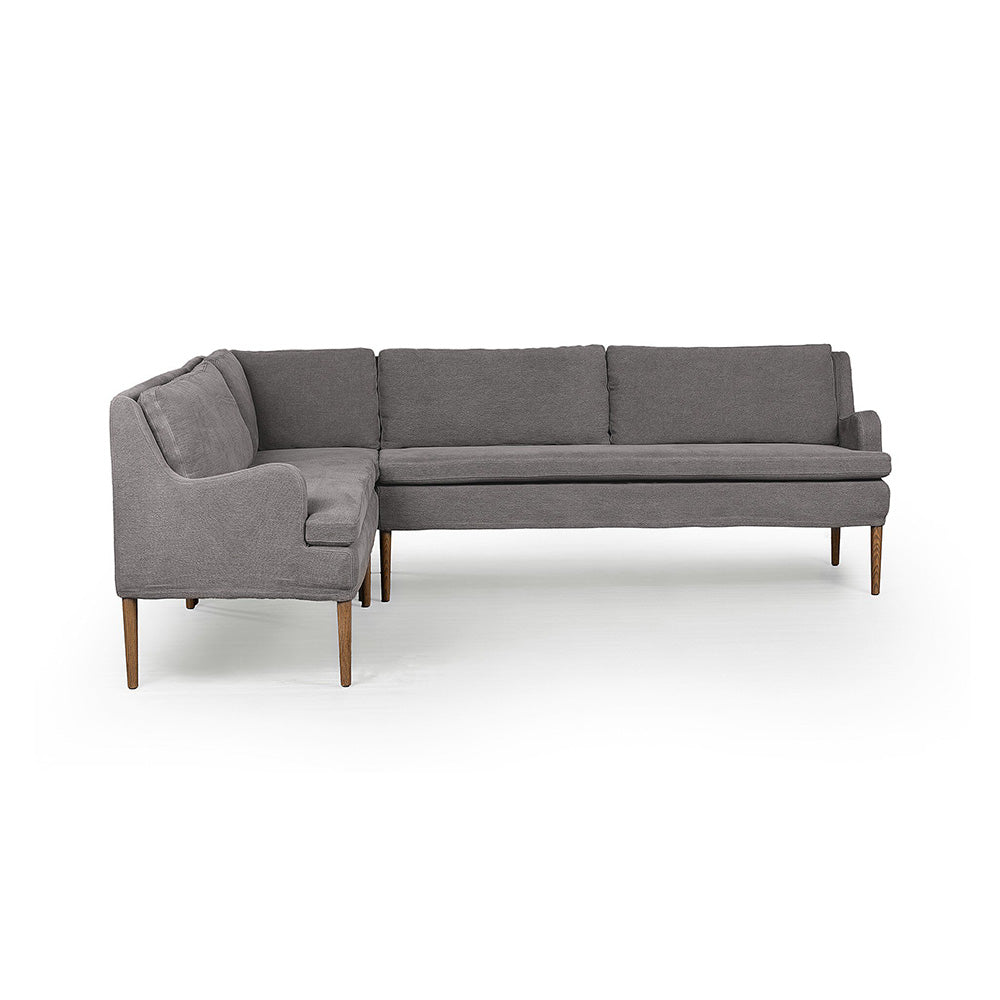 Four Hands - Amber Lewis x Four Hands - Aurelia Dining Banquette L-Shape - Broadway Denim - 247592-003_CLOSEOUT view 2
