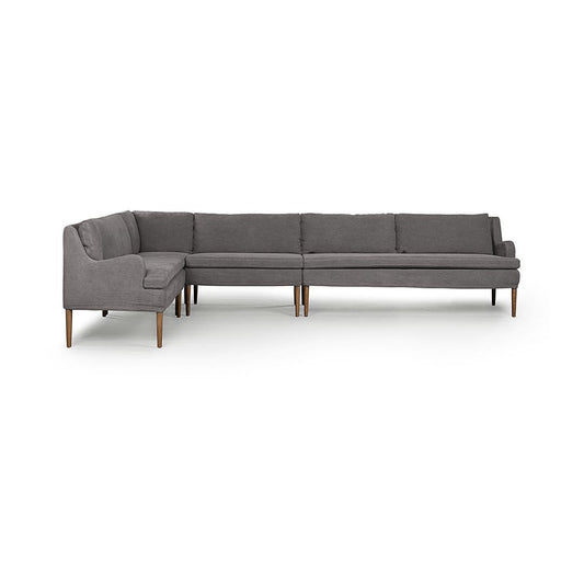 Four Hands - Amber Lewis x Four Hands - Aurelia Dining Banquette L-Shape - Broadway Denim - 247593-003_CLOSEOUT view 2