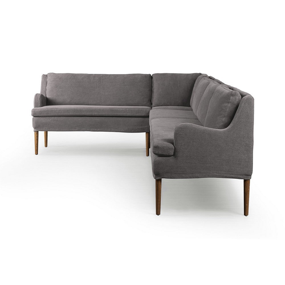 Four Hands - Amber Lewis x Four Hands - Aurelia Dining Banquette L-Shape - Broadway Denim - 247593-003_CLOSEOUT view 3