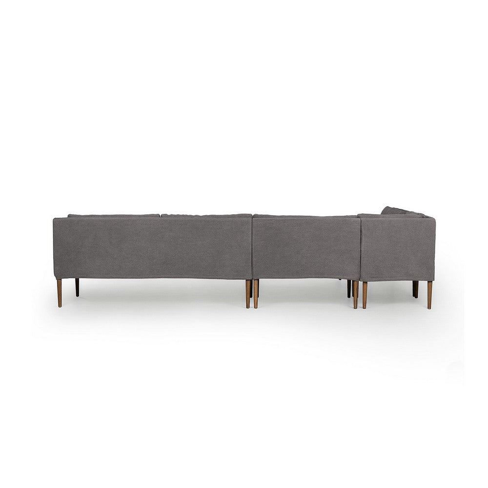 Four Hands - Amber Lewis x Four Hands - Aurelia Dining Banquette L-Shape - Broadway Denim - 247593-003_CLOSEOUT view 4