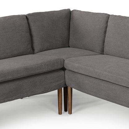 Four Hands - Amber Lewis x Four Hands - Aurelia Dining Banquette L-Shape - Broadway Denim - 247593-003_CLOSEOUT view 6