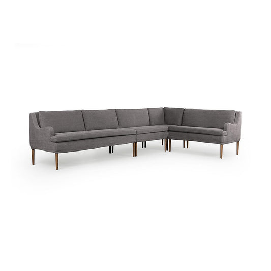 Four Hands - Amber Lewis x Four Hands - Aurelia Dining Banquette L-Shape - Broadway Denim - 247598-003_CLOSEOUT view 1