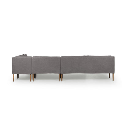 Four Hands - Amber Lewis x Four Hands - Aurelia Dining Banquette L-Shape - Broadway Denim - 247598-003_CLOSEOUT view 4
